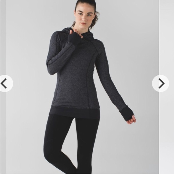 Lululemon Think Fast Hoodie
Heathered Herringbone Heathered Black Black / Black - Picture 3 of 10